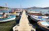 boats moored on a rotodock