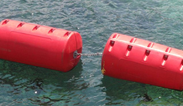 close up of a safety barrier