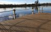 Decked pontoon with handrails in Chester