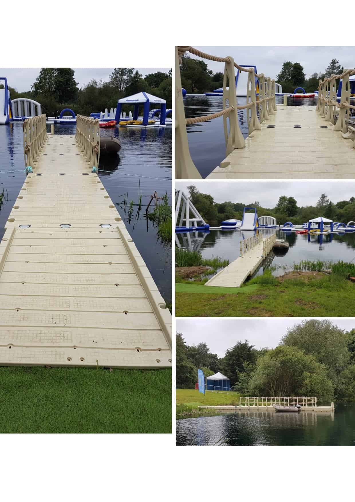 Lincoln Water park with Rotodock, gangway, handrails, ladders.