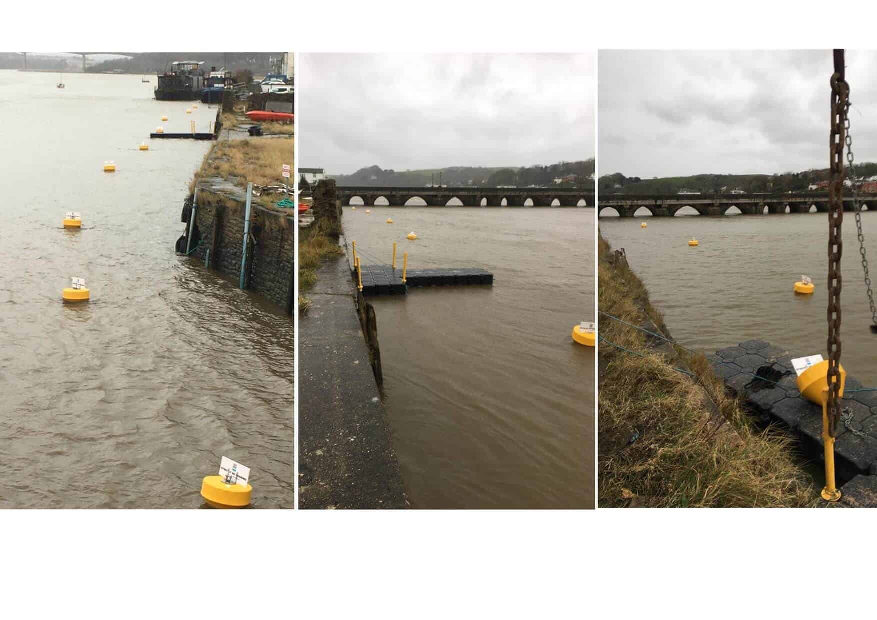 Torridge marker buoys and signs for No Moorings