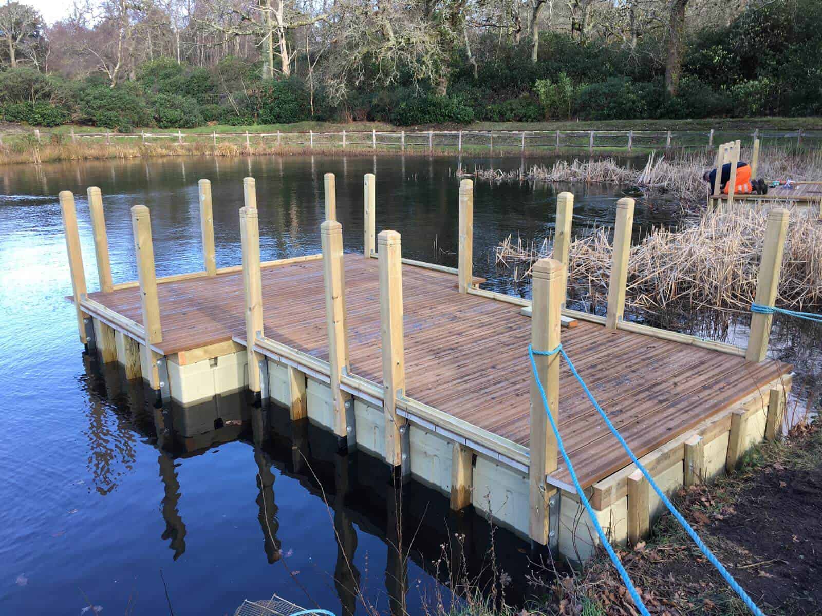 Exbury Gardens Rotodock decked pontoons