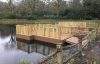 exbury decked pontoons with spindle handrails
