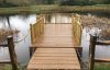 exbury decked pontoons with spindle handrails