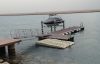 marine dock pontoon with gangway