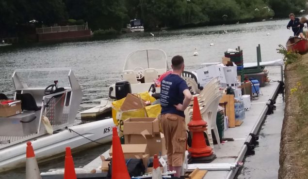 Easyfloat pontoon used for rowing event