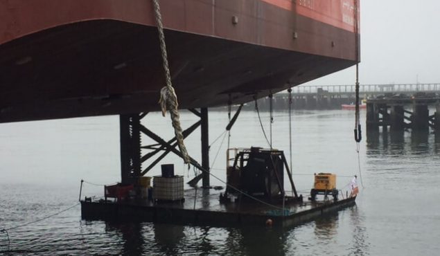 Nato pontoon fixing boat