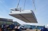 Easyfloat pontoon craned into position