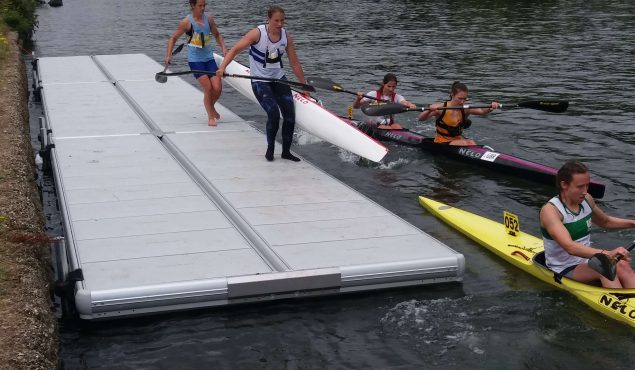 Easyfloat pontoon for rowing club