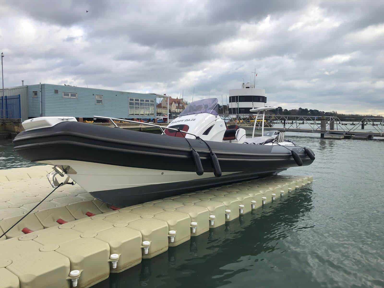 Flexiport Drive on Dock floating platform in Warsash